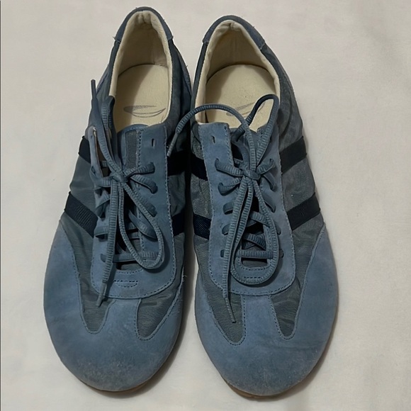 Clarks Blue Suede/Nylon Sneakers - Picture 1 of 9